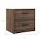 Homeroots 24" Dark Brown Wood Floating Bathroom Vanity With White Sink And Two Drawers 624199 - alternate 4