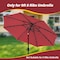 Simple Deluxe 9' Patio Umbrella Replacement Canopy Outdoor Table Market Yard Umbrella Replacement Top Cover with LGBRLACANOPY9RED - alternate 5