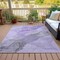 Homeroots 8' X 10' Lavender And Gray Abstract Washable Indoor Outdoor Area Rug 631836 - alternate 6