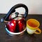 Mr Coffee Claredale 2.2 Quart Stainless Steel Whistling Tea Kettle in Red with Nylon Handle 108074.01 - alternate 4