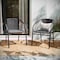 Flash Furniture Lila  Gray Rattan Indoor-Outdoor Restaurant Stack Chair, PK4 4-TLH-037-GY-GG - alternate 7