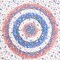 Homeroots 88" X 84" Blue White And Orange Floral Cotton Hanging Tapestry 397434 - alternate 5