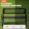 Vevor Outdoor Bench 46 in Metal Garden Bench 480 lbs Park Patio Yard Porch Bench wkl-734 - alternate 3