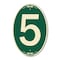 Signmission Number 5, 12 Inch X 18 Inch Architectural Oval, Heavy Gauge Aluminum A-OV-G-1218-22894 - alternate 1