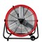 Edendirect 24 in 3-Speed Industrial Drum Fan in Red, with 360 Deg Adjustable Tilt, with Rolling Casters ZRFGD-24T-Red - alternate 1