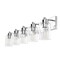 Jonathan Y Irving 36" 5-Light Seeded Glass/Iron Modern Contemporary LED Vanity Light, Chrome JYL7620C - alternate 8
