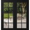 Vdomdoors Front Exterior Prehung Metal-Plastic Double Doors Clear Glass / MANUX 8100 Matte Black / Office Com MANUX8100DEXD-BLK-W72xH80-RH-I - alternate 1