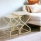 Homeroots Set of Two 22" Gold and White Marble Nested Tables 543885 - alternate 7