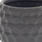 Homeroots Gray Ceramic 17 Ounce Round Distressed Pot Planter 487400 - alternate 5