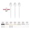 Smarty Had A Party Silver with White Handle Moderno Disposable Plastic Dinner Spoons (240 Spoons), 240PK 9320-SWS-CASE - alternate 4