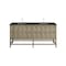 James Martin Vanities Emmeline 72" Double Vanity, Pebble Oak, w/ 3 CM Phantome Eclos Top D100-V72-PBO-3PHT - alternate 1