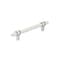 Amerock Carrione 5-1/16 inch 128mm Center-to-Center Marble White/Polished Chrome Cabinet Pull BP36649MW26 - alternate 1