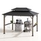 Sunjoy 8ft. x 12ft. Churchill Cedar Framed Grill Gazebo with DC Solar Power A104003810 - alternate 1