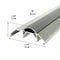 M-D Building Products 3-3/4 in. x 1-1/8 in. x 32 in. Silver Aluminum and Vinyl Heavy-Duty High-Profile Threshold 08003 - alternate 5
