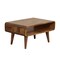Homeroots 26in Brown Solid Wood Open Shelving TV Stand 719190 - alternate 8