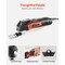 Vevor Multitool Oscillating Tool 3Amps Corded Oscillating Tool 6 Variable Speeds GX-MT05 - alternate 5