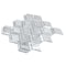 Apollo Tile Pearl White 12x12 Bianco Carrara Marble Polished Floor and Wall Mosaic Tile 4.59 sqft/case, 5PK APLDC88W01A - alternate 5