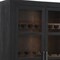 Homeroots 80in Dark Gray Distressed Solid Wood Bar Cabinet With Two Doors 489038 - alternate 4