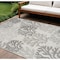 Homeroots 8' X 10' Gray Black And Ivory Nautical Indoor Outdoor Area Rug 550234 - alternate 8