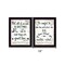 Homeroots Set Of Two Great Love 1 Black Framed Print Wall Art, 2PK 405967 - alternate 2