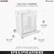 Rev-A-Shelf Plastic; Steel, White, 14.25 in W, 19.38 in H, 20 in D HPRV-1520 S - alternate 4