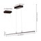 Jonathan Y Conley 39.5" Dimmable Adjustable Integrated LED Metal Linear Pendant, Dark Brown JYL7023D - alternate 7