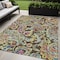 Homeroots 5' X 8' Chocolate And Artichoke Green Paisley Washable Indoor Outdoor Area Rug 588601 - alternate 1
