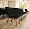 Flash Furniture 18.5"W Black Dot Fabric Stacking Church Chair, 4PK 4-XU-CH-60096-BK-GG - alternate 7