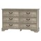 Homeroots 47in Light Gray Solid Wood Console Accent Cabinet With Six Drawers 712214 - alternate 1