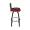 Holland Bar Stool Co Revelle 30in Swivel Bar Stool with Bronze Finish, Medium Back and Graph Ruby Seat 881 - alternate 4