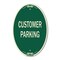 Signmission Customer Parking, 12 Inch X 18 Inch Designer, Heavy Gauge Aluminum A-OV-G-1218-9855 - alternate 1