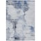 Homeroots 5' X 8' Navy Blue And Ivory Abstract Washable Indoor Outdoor Area Rug 582663 - alternate 5