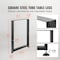 Vevor 28 Inch Adjustable Furniture Legs Square Solid Steel Set of 2 Black, 2PK T6164-28 - alternate 7