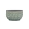 Homeroots 8in Aqua Textural Tone On Tone Ceramic Indoor Outdoor Round Pot Planter 487382 - alternate 4