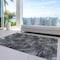Homeroots 5' X 8' Gray Charcoal And Silver Abstract Washable Indoor Outdoor Area Rug 587135 - alternate 6