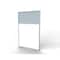 Ghent Floor Partition, Aluminum Frame with Magnetic Porcelain and Silver Vinyl Panels, 72''H x 48''W MP7248-20-8F - alternate 1