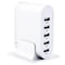 Trexonic 7.1 Amps 5 Port Universal USB Compact Charging Station in White Finish TRX-USB5700WHT - alternate 1