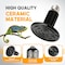 Yssoa 75MM 75W Ceramic Heat Emitter Reptile Heat Lamp Bulb No Light Emitting Brooder Coop Heater, 2PK PTCRHL75X2 - alternate 5