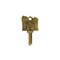 Lucky Line Brass Home Key Shapes Decorative House Key - SC1 ADA Friendly B405S - alternate 12