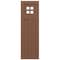 Ekena Millwork True Fit PVC San Antonio Mission Style Fixed Mount Shutters, Burnt Toffee, 12W x 44H, PR TFP001ST12X044BT - alternate 10