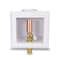 Everflow Icemaker Outlet Box W/ Hammer Arrester, 1/2'' MIP/SWT, White ABS (Single) SB100-TH - alternate 5