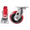 Hyw Products Heavy Duty Caster 6in x 2in Polyurethane on Plastic Wheel Stainless Steel - Swivel 40-60S-A1-PU(STS) - alternate 2