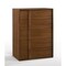 Homeroots 36" Walnut Brown Wood Contemporary Five Drawer Dresser 473073 - alternate 1