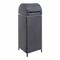 Happimess Darla 31.39-Gallon All-Weather Wicker/Metal Swing Top Hideaway Outdoor Trash Can, Navy/White HPM1202B - alternate 3