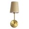 Jonathan Y Lila 6" 1-Light Traditional Coastal Scalloped Fabric Shade/Metal LED Vanity Light, Brass Gold/Brown JYL1607A - alternate 9