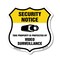 Signmission Security Notice Shield Sign This Propert, 12 Inch X 12 Inch, Aluminum Metal Sign SHI-A-12-461 - alternate 1