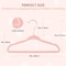 Simple Deluxe Kids Velvet Hangers, 11 Inch Durable Children Hangers for Closet, Pink, 50PK HKHANGVELVETKID50PNK - alternate 5