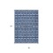 Homeroots 8' X 10' Navy Blue And Ivory Geometric Washable Indoor Outdoor Area Rug 613792 - alternate 5