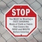 Signmission Stop You Must Be Wearing a Face Cov, 10 inch X 10 inch, Aluminum Metal Signs, 2PK OC-A-2PACK-10-53 - alternate 5