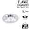 B & K STZ Industries 1-1/4 in. FIP each Galvanized Malleable Iron Floor Flange 311UF-114 - alternate 3